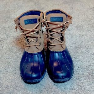 Womens Sperry duck rain boots
